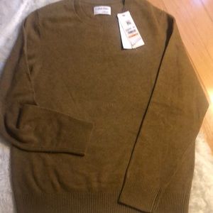 Calvin Klein long sleeves new size small 100% Wool extra fine Merino